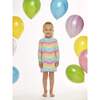 Tidal Wave Long Sleeve Lounge Dress, Rainbow - Dresses - 4