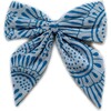 Blue Printed Bow Clip - Hair Accessories - 1 - thumbnail