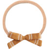Small Bow , Mustard Stripe - Hair Accessories - 1 - thumbnail