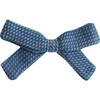 Small Bow Clip, Navy Chex - Hair Accessories - 1 - thumbnail