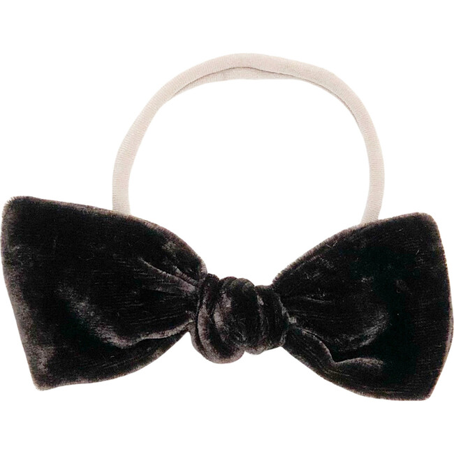 Sable Silk Velvet Bow Headband - Hair Accessories - 1