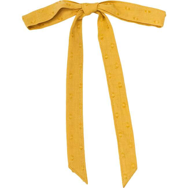 Mustard Dot Ribbon - Hair Accessories - 1