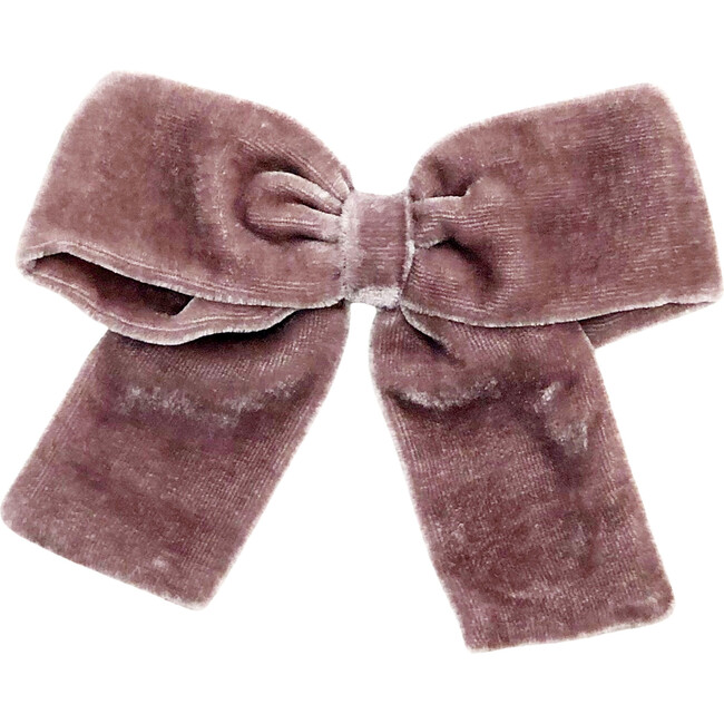 Mulberry Silk Velvet Bow Clip - Hair Accessories - 1
