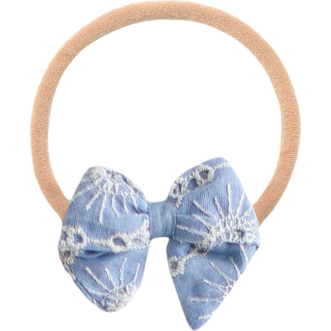 Chambray Eyelet Baby Headband