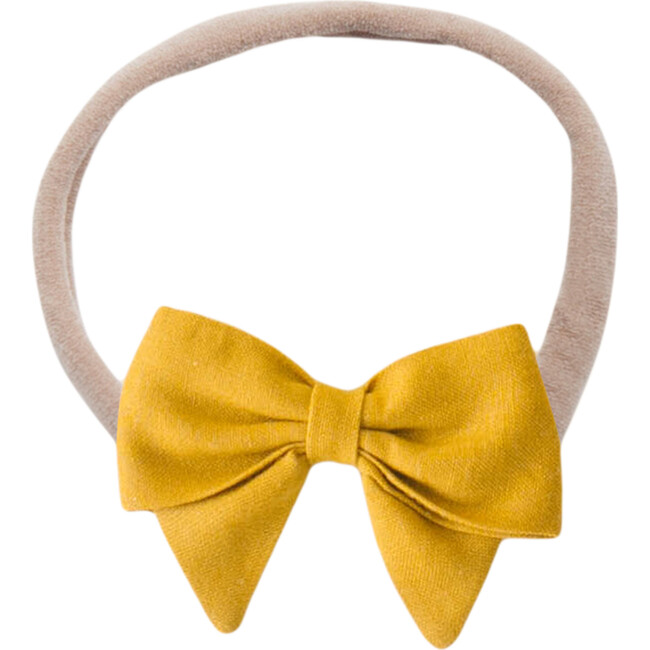 Bow Headband, Mustard