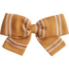 Big Bow, Mustard Stripe - Hair Accessories - 1 - thumbnail