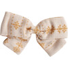 Big Bow, Mustard Jacquard - Hair Accessories - 1 - thumbnail