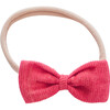Baby Bow Headband, Red - Hair Accessories - 1 - thumbnail