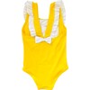Ayla Ruffle One Piece, Lemon - One Pieces - 1 - thumbnail