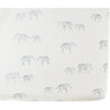 Follow Me Organic Cotton Crib Sheet, Elephant - Crib Sheets - 1 - thumbnail