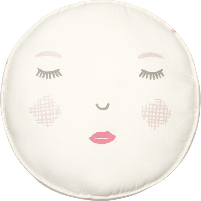 Decorative Face Pillow, Pink - Pillows - 2