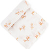 Follow Me Organic Cotton Swaddle, Deer - Swaddles - 1 - thumbnail