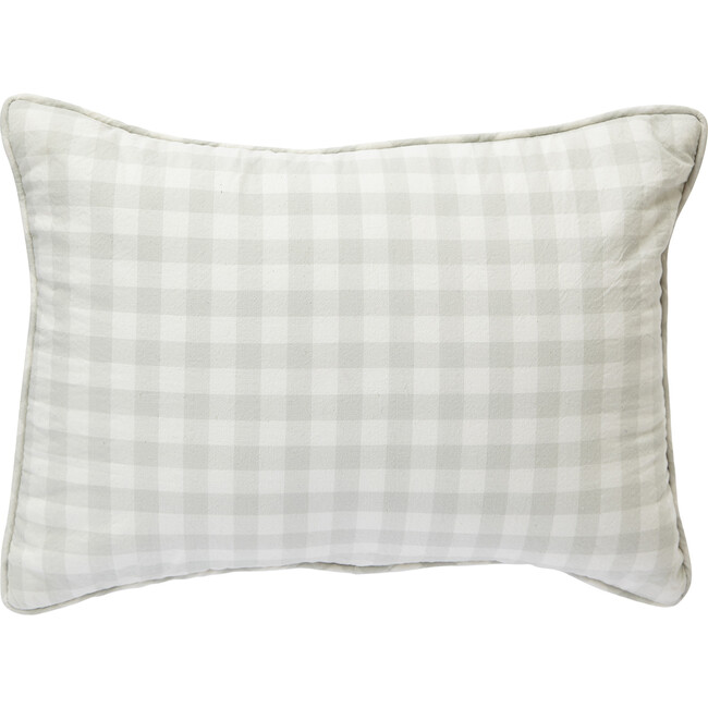 Check Mate Nursery Pillow, Fog - Pillows - 1