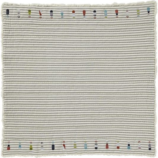 Little Peeps Quilted Blanket, Grey - Blankets - 1