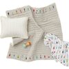 Little Peeps Quilted Blanket, Grey - Blankets - 4