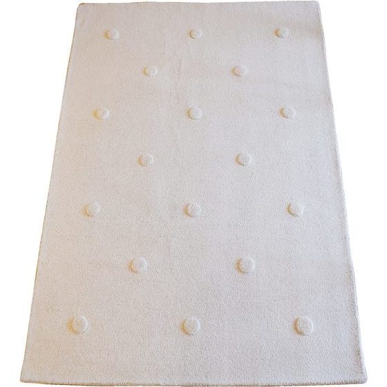 Ivory Pom Pom Rug - Rugs - 1