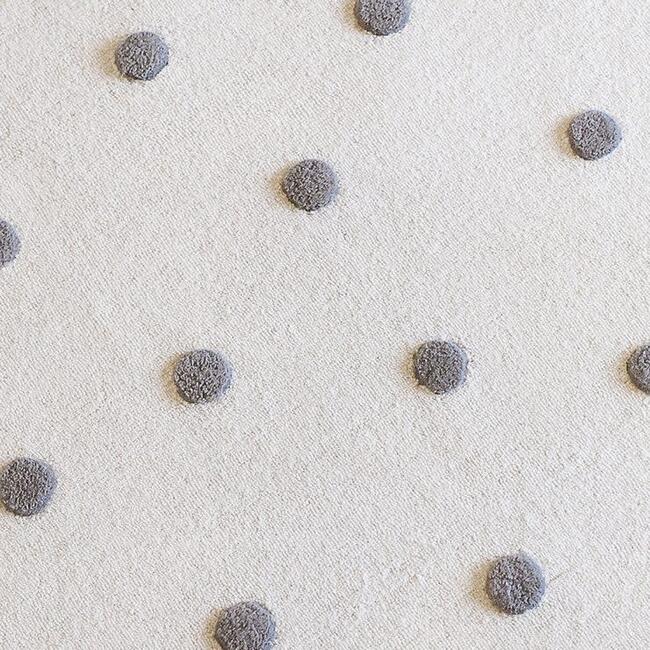 Grey Pom Pom Rug - Rugs - 5