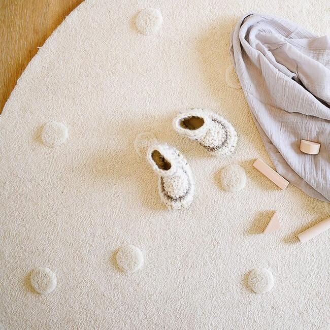 Ivory Pom Pom Rug - Rugs - 4