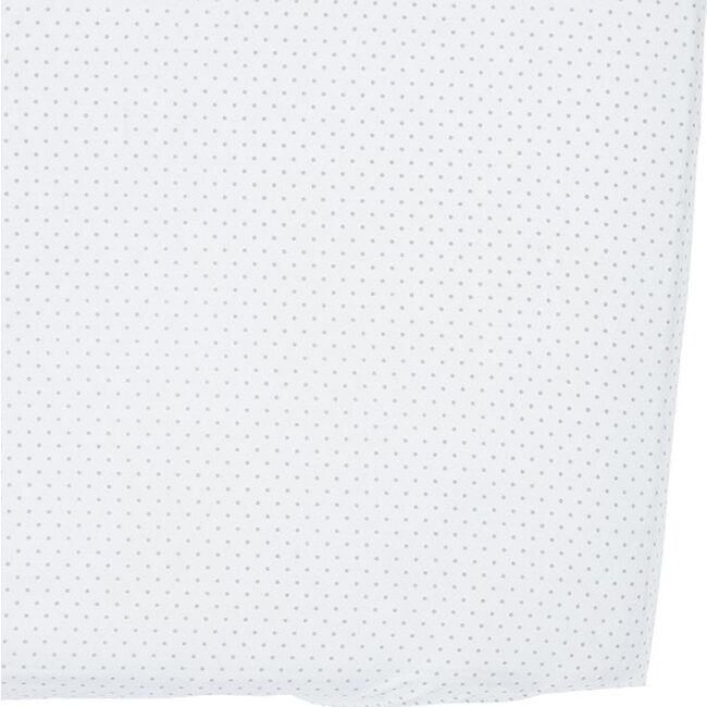 Pin Dot Organic Crib Sheet, Grey