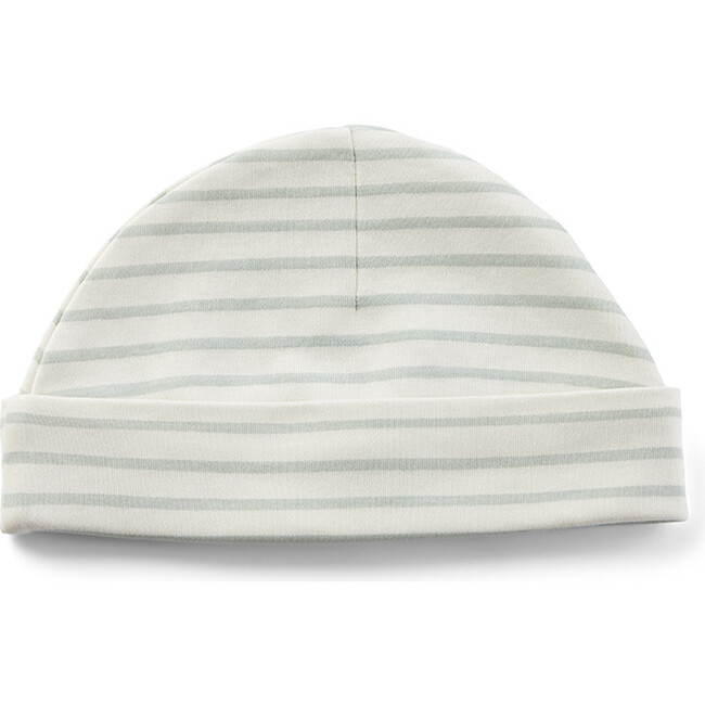 Stripes Away Organic Cotton Beanie Hat, Sea