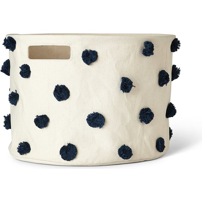 Medium Pom Pom Drum, Navy - Storage - 1