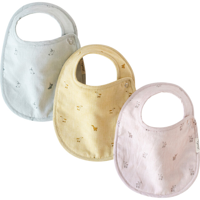 Hatchlings Bunny Single Bib, Blue - Bibs - 2