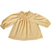 Frida Smock Blouse, Straw & Straw - Blouses - 1 - thumbnail