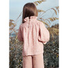 Frida Smock Blouse, Flowers & Peach - Blouses - 2