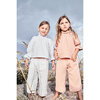Frida Smock Blouse, White & White - Blouses - 3