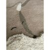 Tilky the Fox Wool Rug, Greige - Rugs - 2