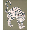 Tiger Wool Rug, Green - Rugs - 1 - thumbnail