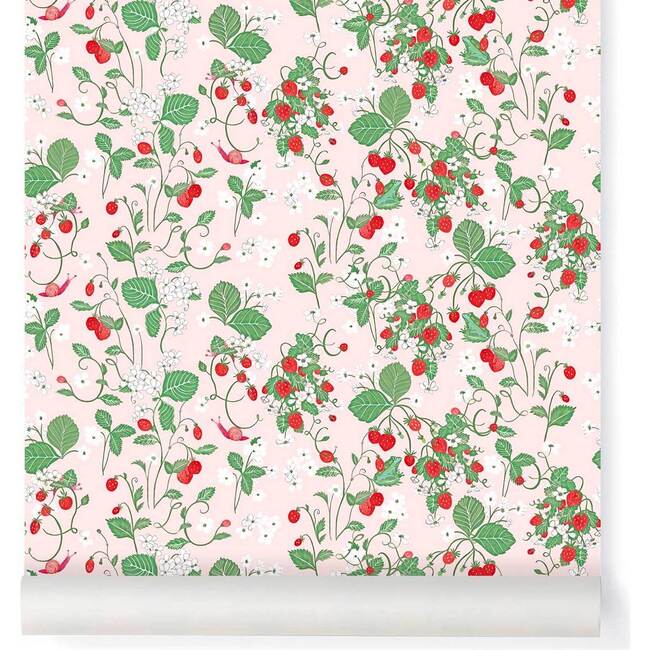 Strawberry Fields Forever Wallpaper, Pink - Wallpaper - 1