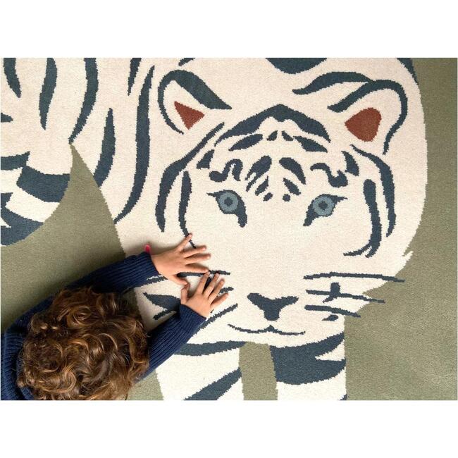 Tiger Wool Rug, Green - Rugs - 6