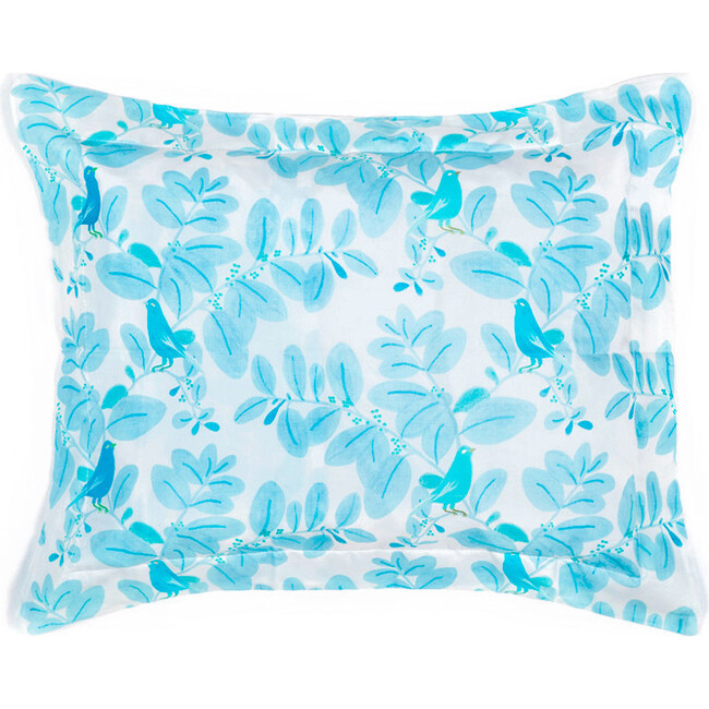 Songbirds Pillowcase, Blue