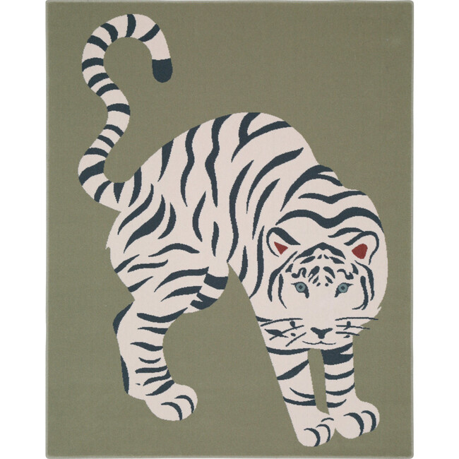 Tiger Wool Rug, Green - Rugs - 8