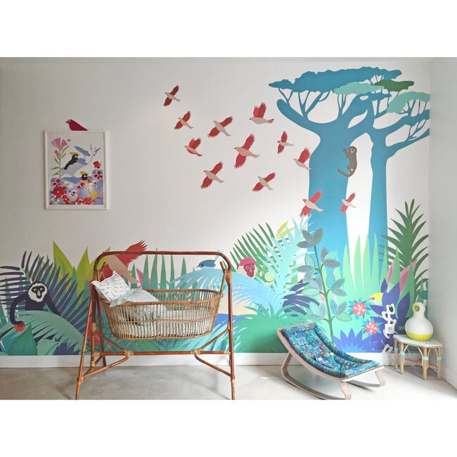 Manja Mural, Blue - Wall Décor - 5