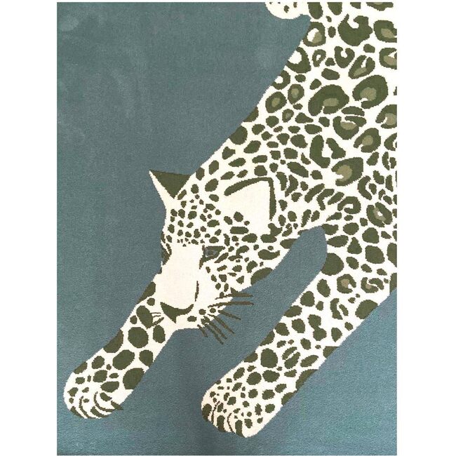 Leo Wool Rug, Blue - Rugs - 6