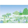 Jardin du Luxembourg Mural, Green - Wall Décor - 1 - thumbnail