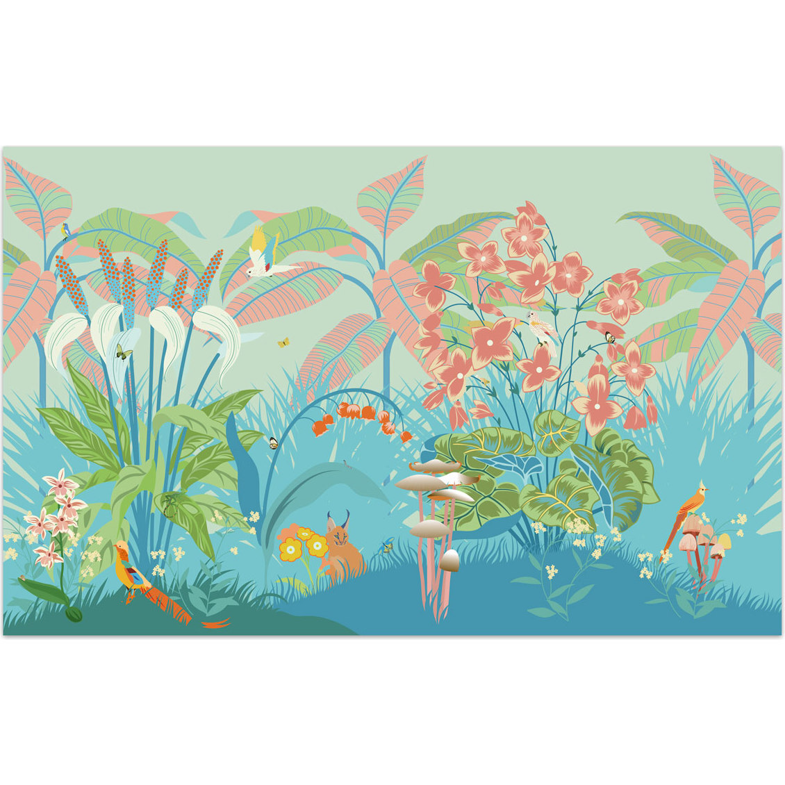 Eden Mural, Nature Scene - Wall Décor - 1