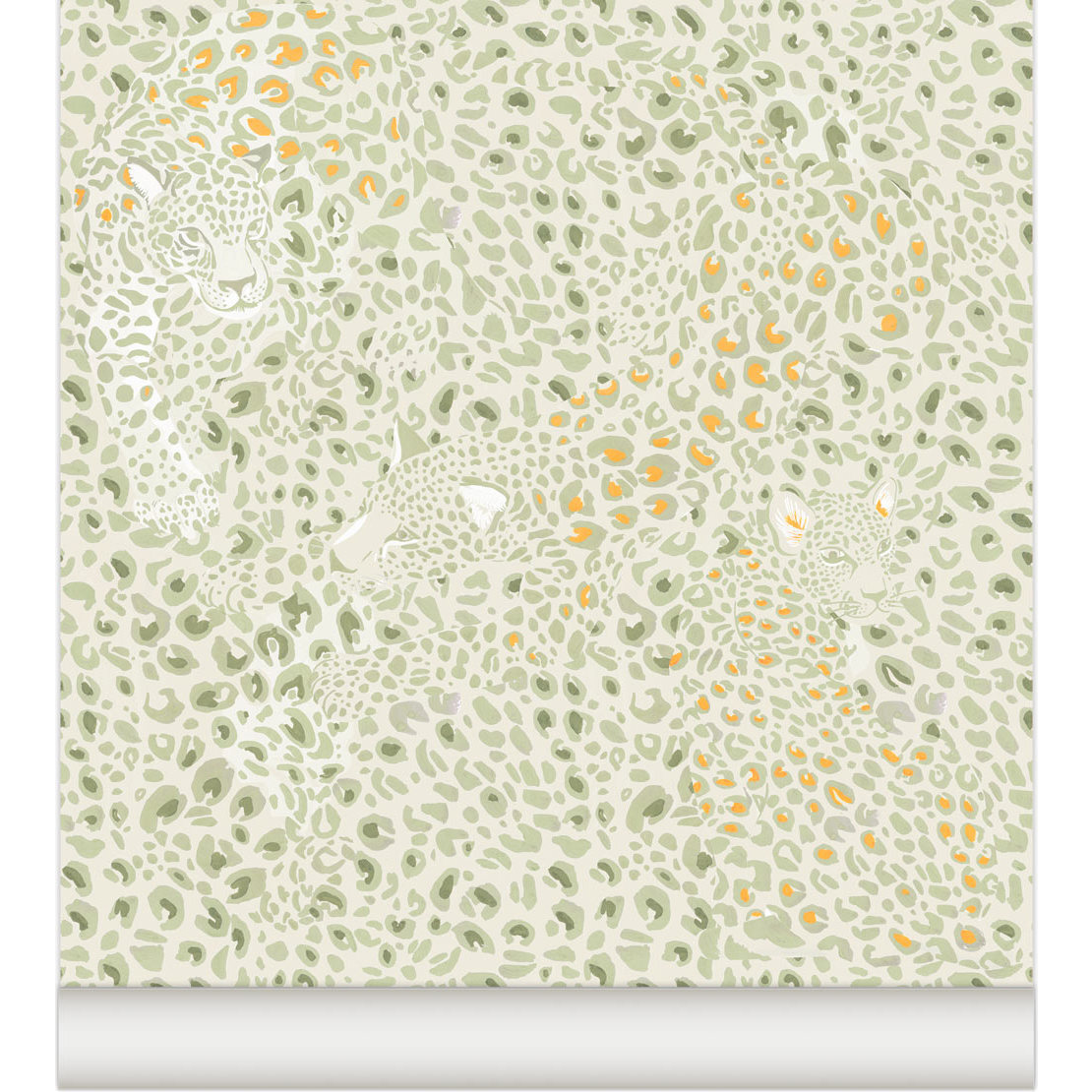 Cheetah Wallpaper, Mustard - Wallpaper - 1