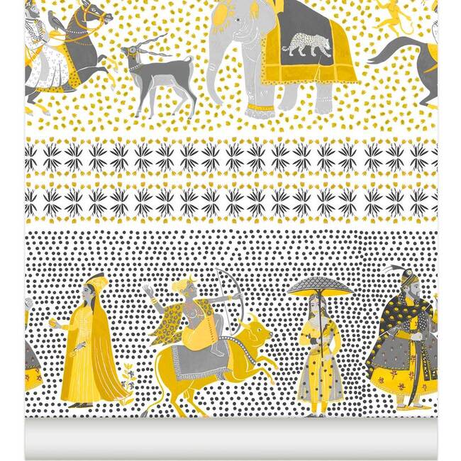 Chalana Wallpaper, Gold/Grey - Wallpaper - 2