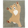 Bear Rug, Green/Beige - Rugs - 1 - thumbnail