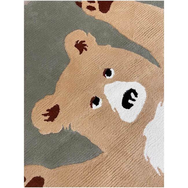 Bear Rug, Green/Beige - Rugs - 2