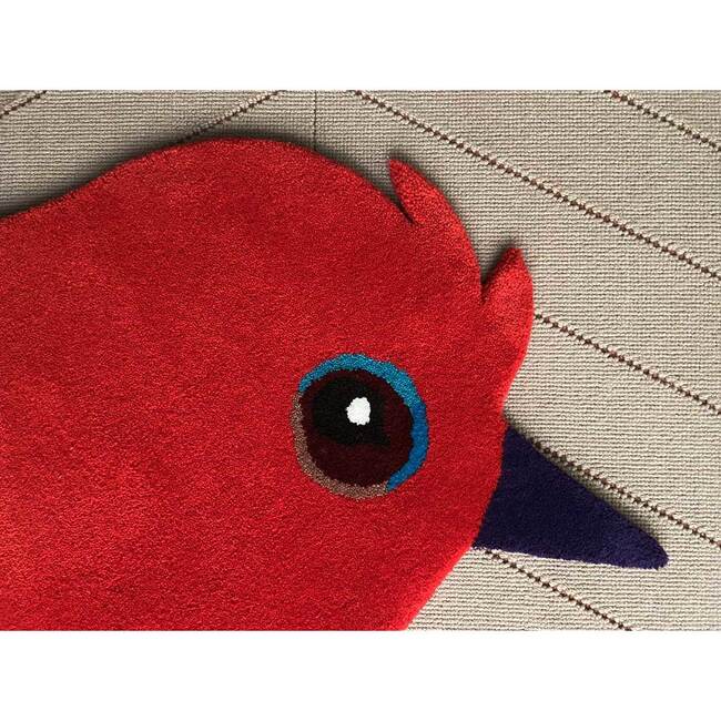 Cardinal Wool Rug, Red - Rugs - 9