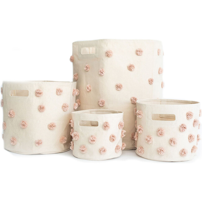Pom Pom Hamper, Peony Pink - Storage - 2