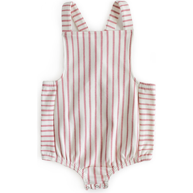 Criss-Cross Overall One-Piece, Pink - Onesies - 1
