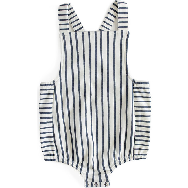 Criss-Cross Overall One-Piece, Ink Blue
