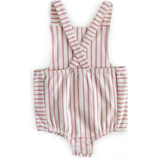 Criss-Cross Overall One-Piece, Pink - Onesies - 3