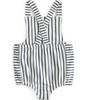 Criss-Cross Overall One-Piece, Ink Blue - One Pieces - 3 - thumbnail