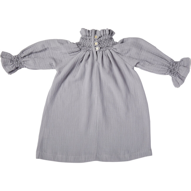 Rosa Smock Dress, Blue - Dresses - 1